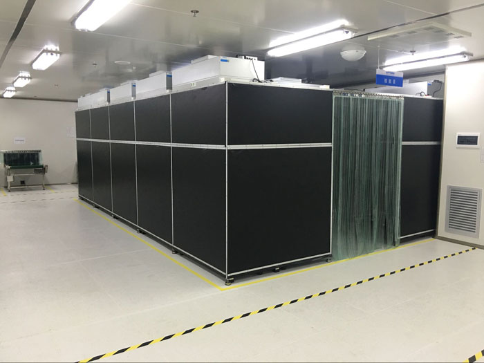 松江電子廠房裝修_萬級潔凈車間